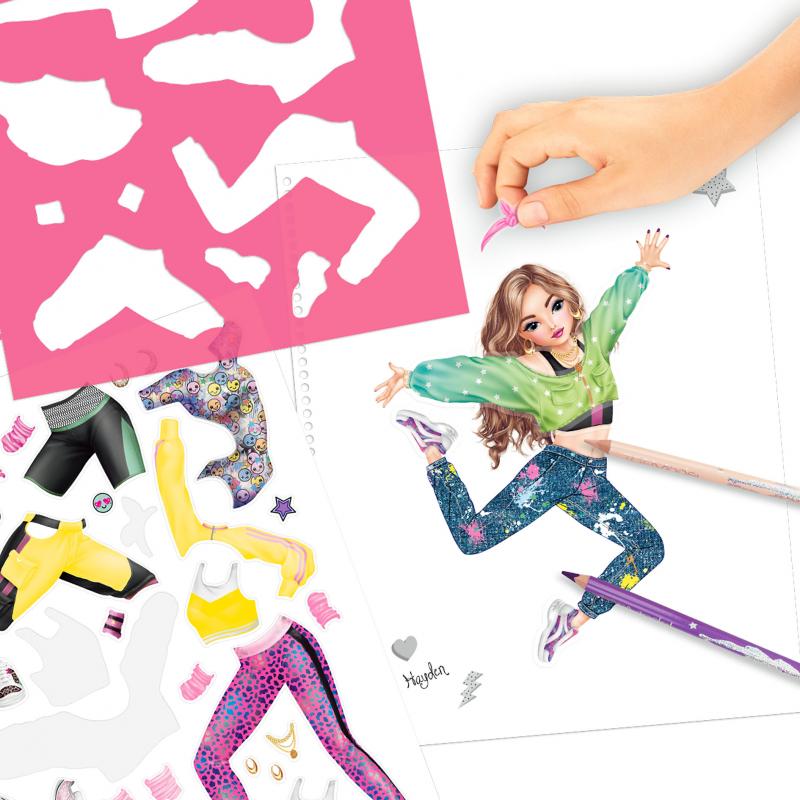 CUADERNO COLOREAR DANCE TOP MODEL