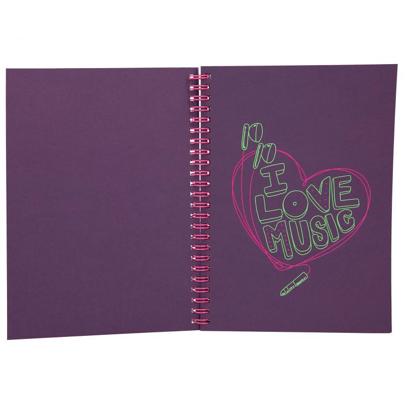 CUADERNO DOODLE NEON+BOLIS TOP MODEL