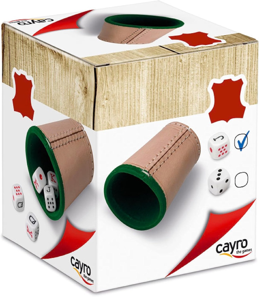 CUBILETE POKER CUERO