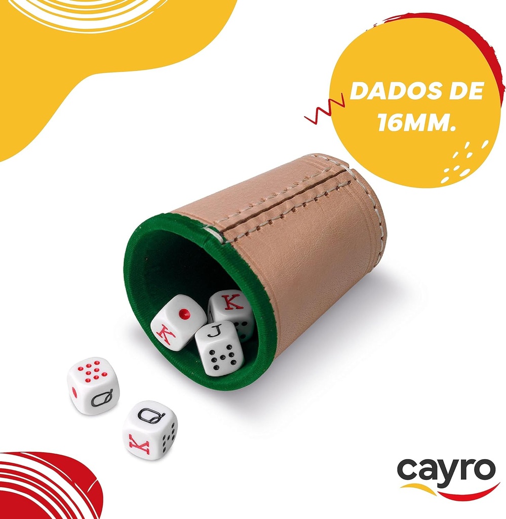 CUBILETE POKER CUERO
