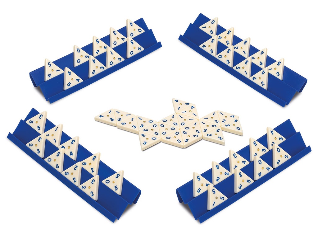 DOMINO TRIANGULAR CAJA METAL