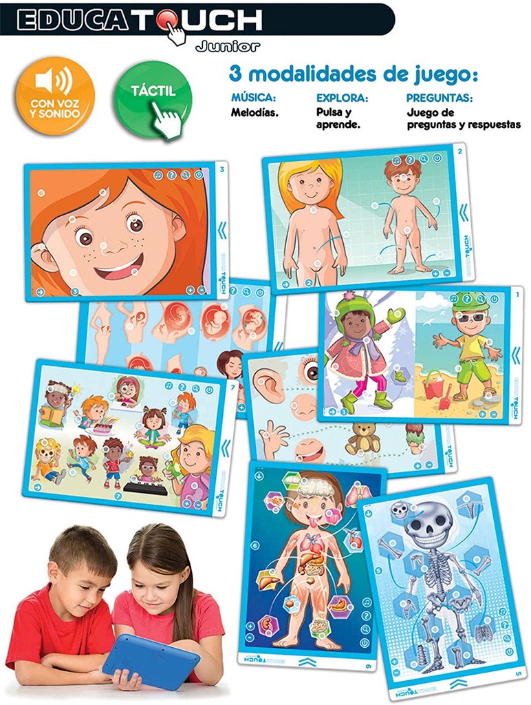 EDUCA TOUCH JR.CUERPO HUMANO
