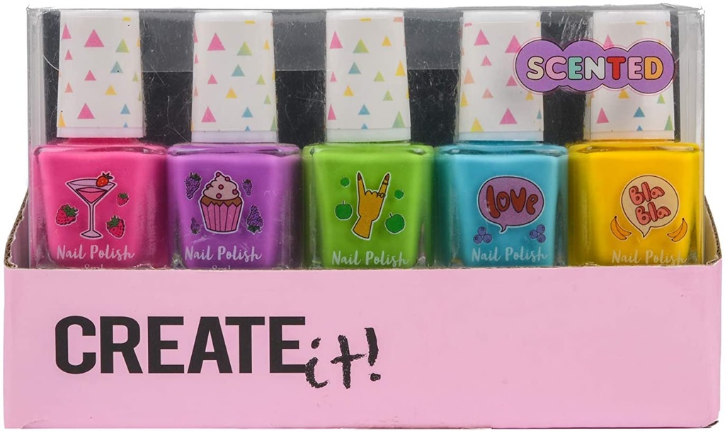 ESMALTE UÑAS C/AROMA (PACK 5)