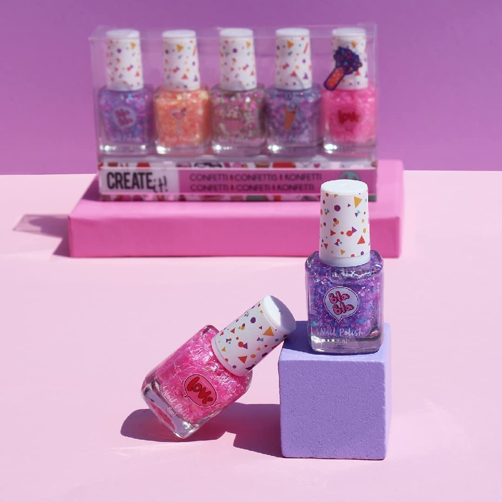 ESMALTE UÑAS CONFETTI(SET 5)