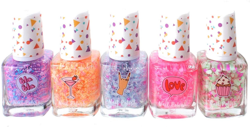 ESMALTE UÑAS CONFETTI(SET 5)