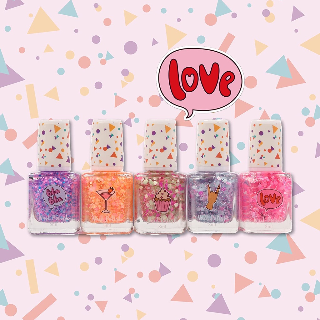 ESMALTE UÑAS CONFETTI(SET 5)