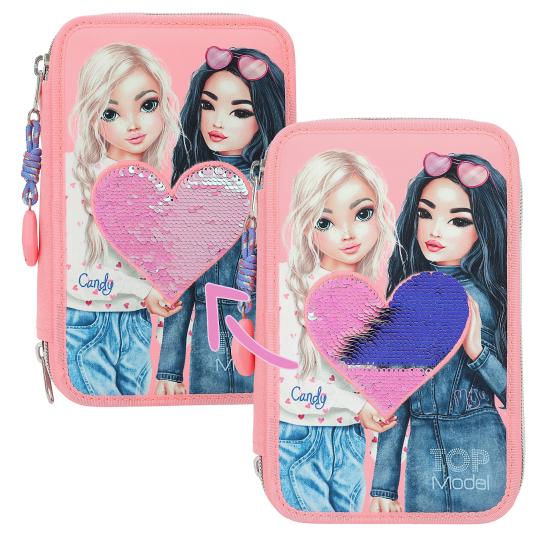 ESTUCHE TRIP.C/LENTEJUELAS TOP MODEL