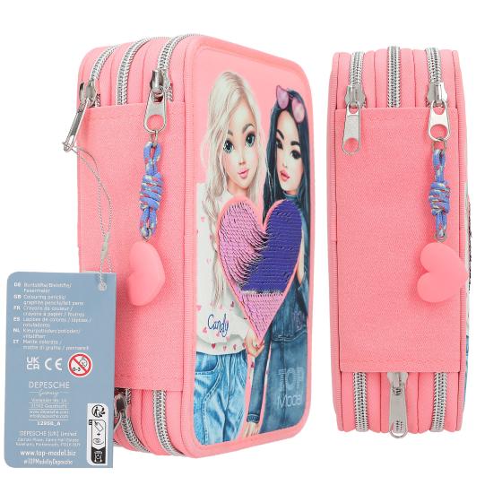 ESTUCHE TRIP.C/LENTEJUELAS TOP MODEL