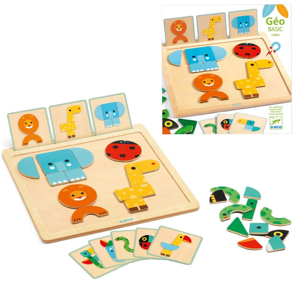 GEOBASIC JUEGO MADERA MAGNET