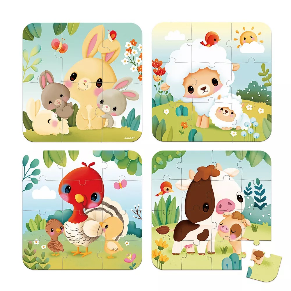 GRANJA - PUZLES EVOLUTIVOS DE LOS ANIMALES DE LA GRANJA