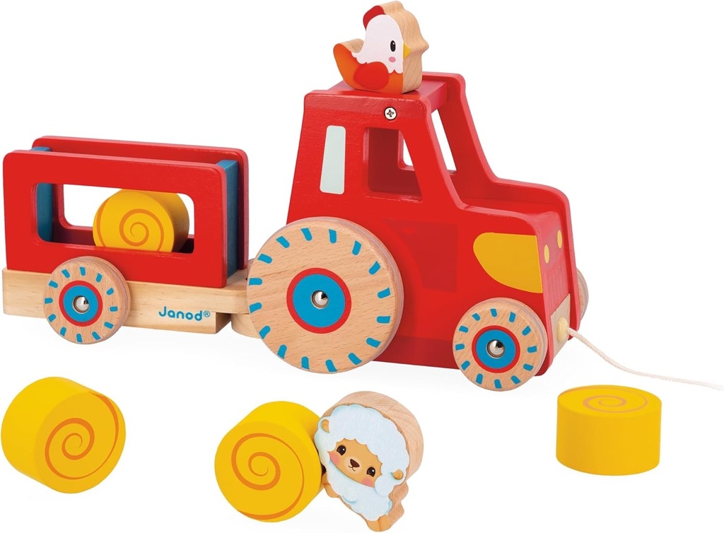GRANJA - TRACTOR CON CUERDA DE ARRASTRE
