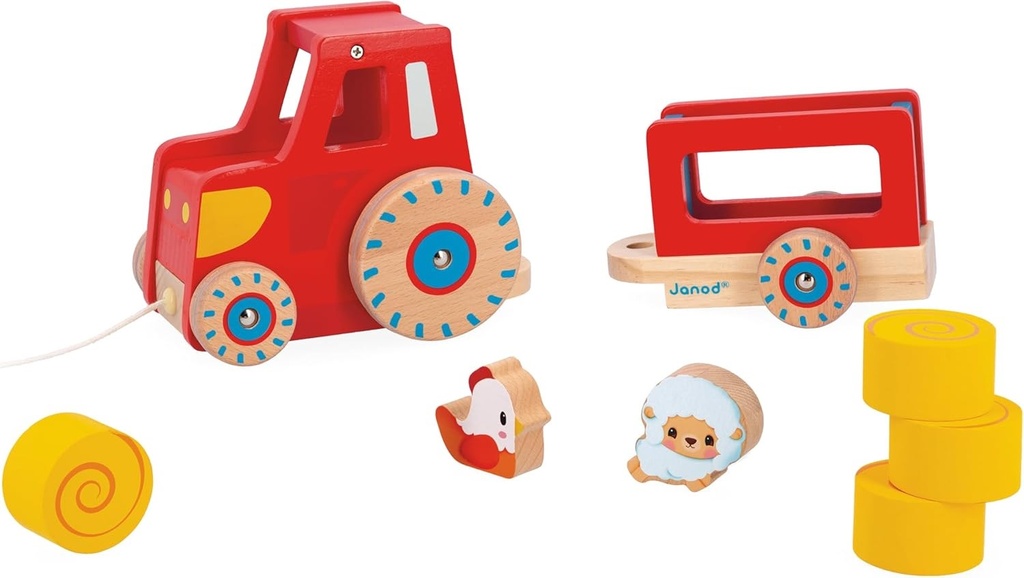 GRANJA - TRACTOR CON CUERDA DE ARRASTRE
