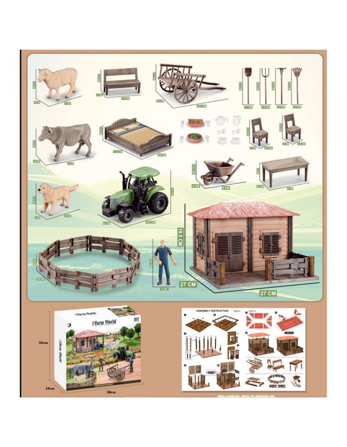 GRANJA C/TRACTOR Y ACCESORIOS