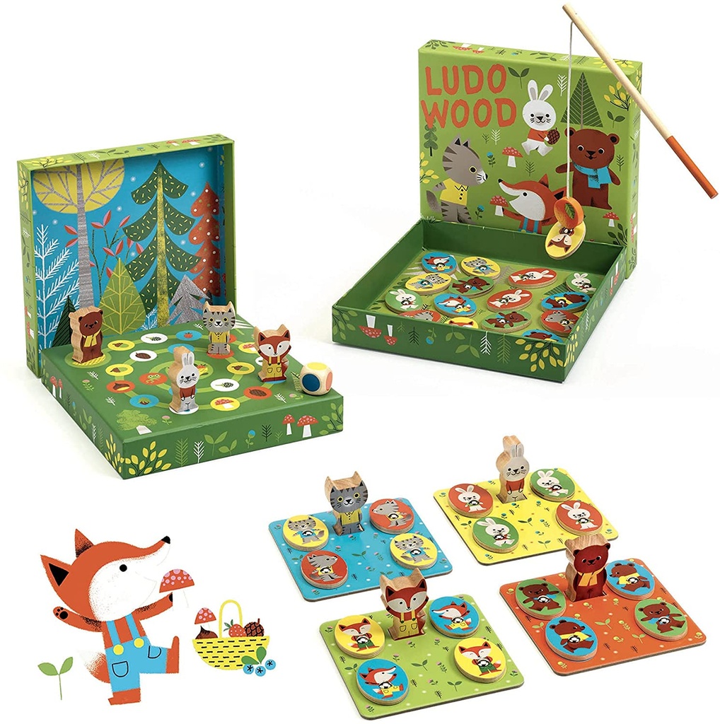 JUEGO EDUCATIVO LUDO WOOD
