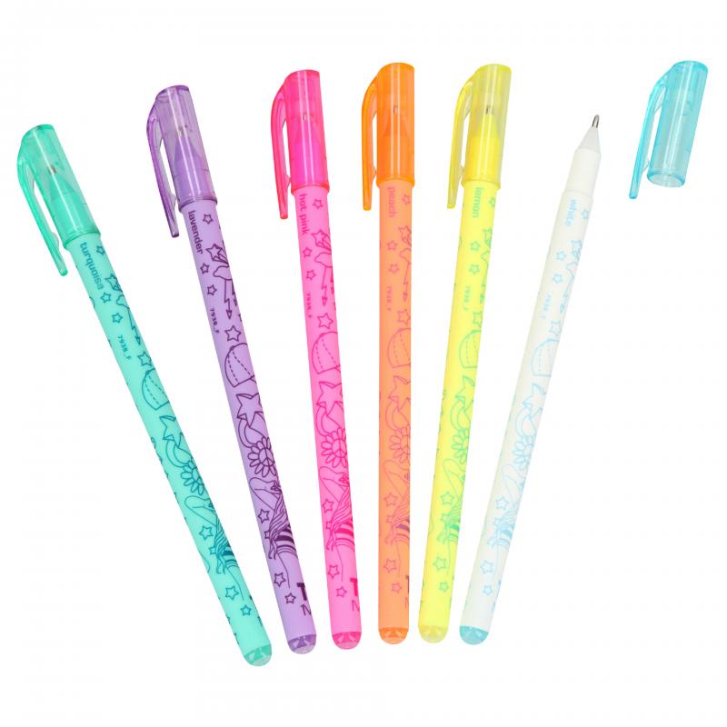 JUEGO PLUMAS GEL TOP MODEL