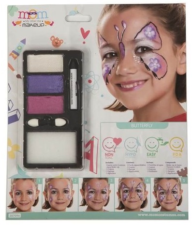 KIT MAQUILLAJE MARIPOSA PERLADO