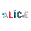 LETRA L ALICE ROJA
