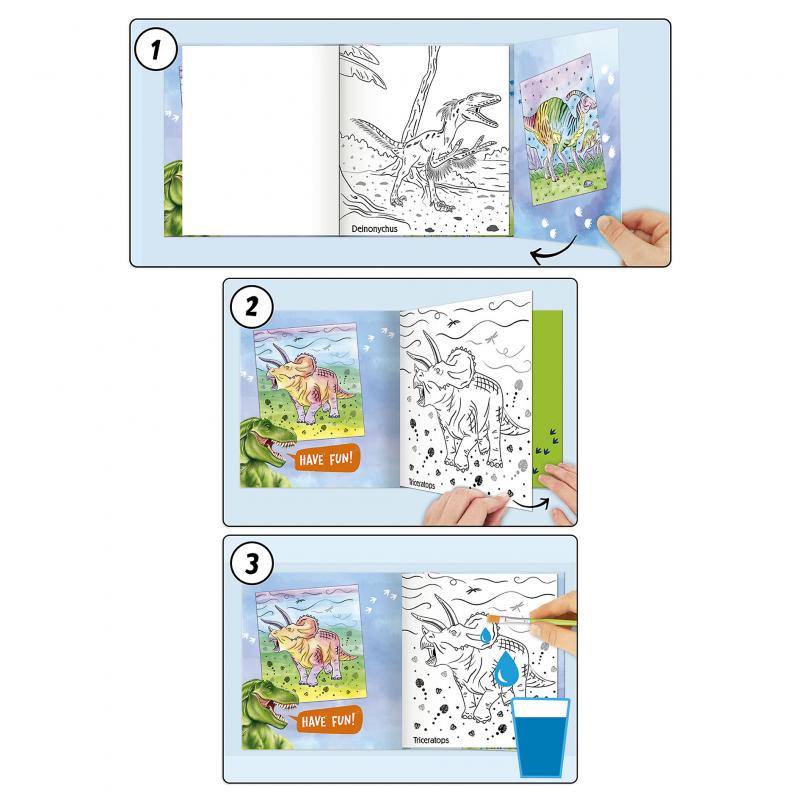 LIBRO ACUARELAS DINO WORLD