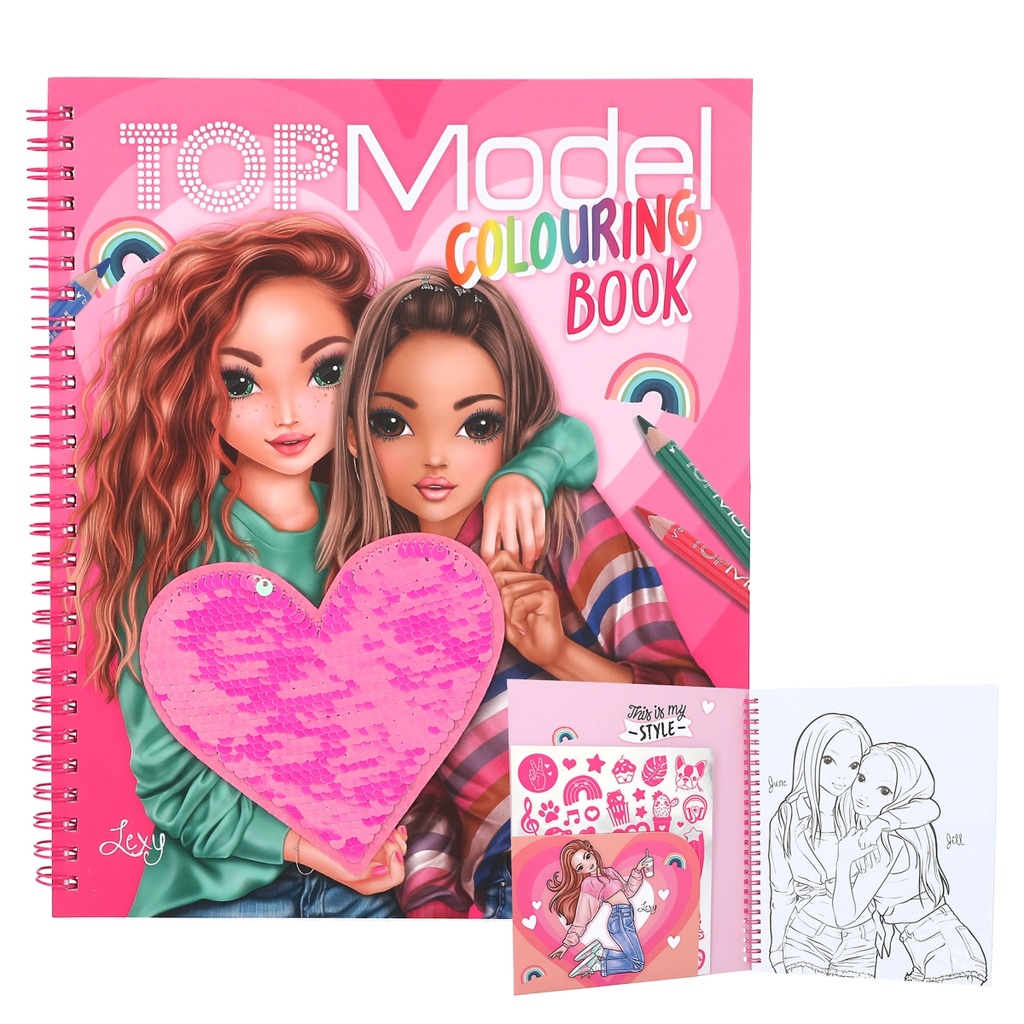 LIBRO COLOREAR C/LENTEJUELAS