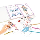 LIBRO COLOREAR+SET COLORES TOP MODEL