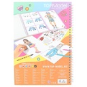LIBRO COLOREAR+SET COLORES TOP MODEL