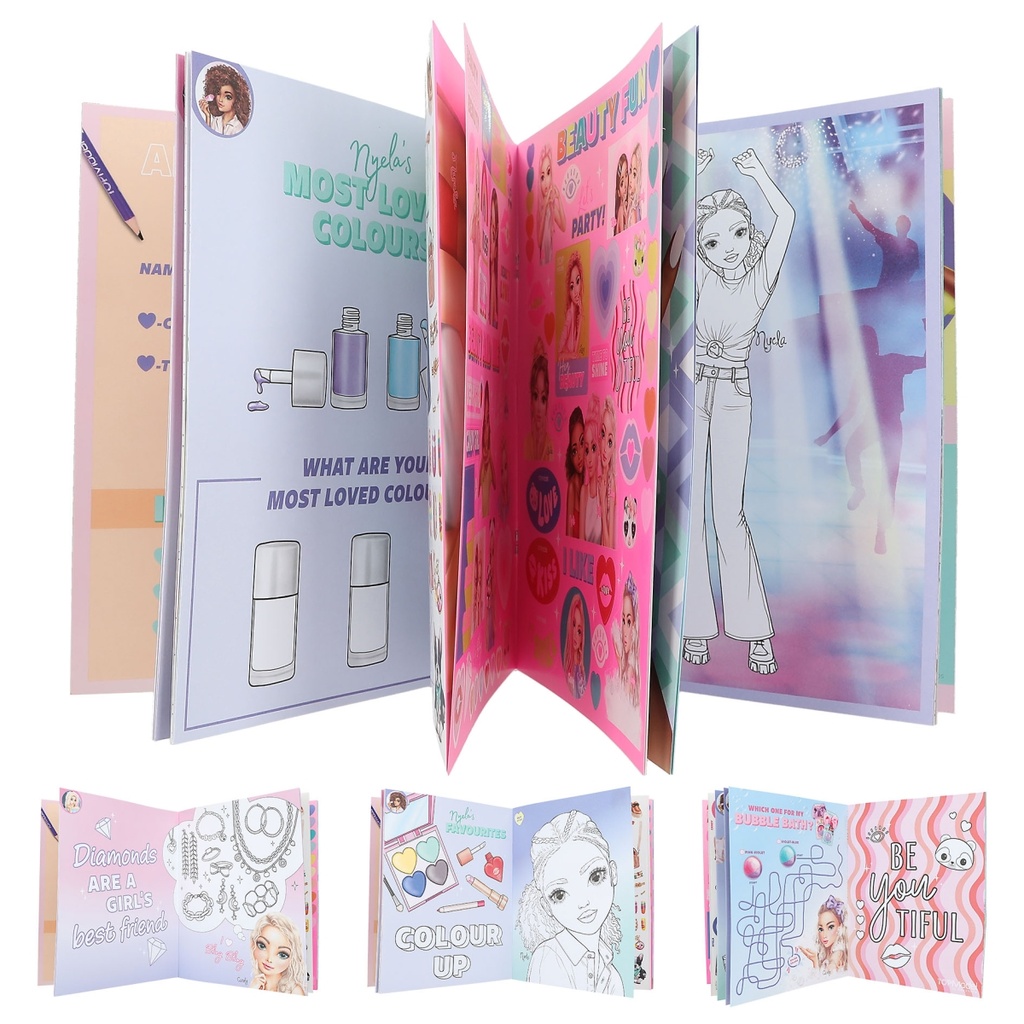 LIBRO P/COLOREAR BEAUTY FUN TOP MODEL