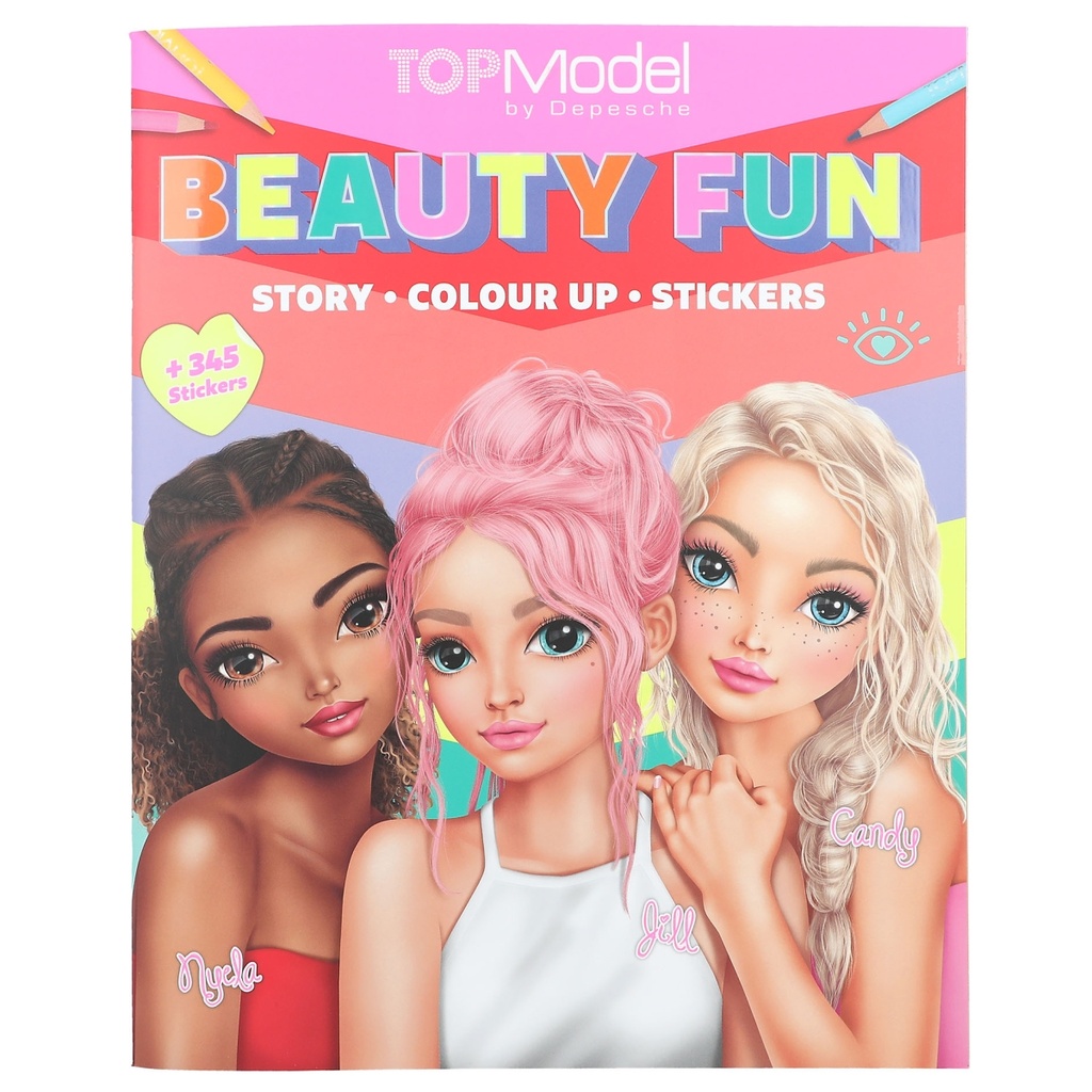 LIBRO P/COLOREAR BEAUTY FUN TOP MODEL
