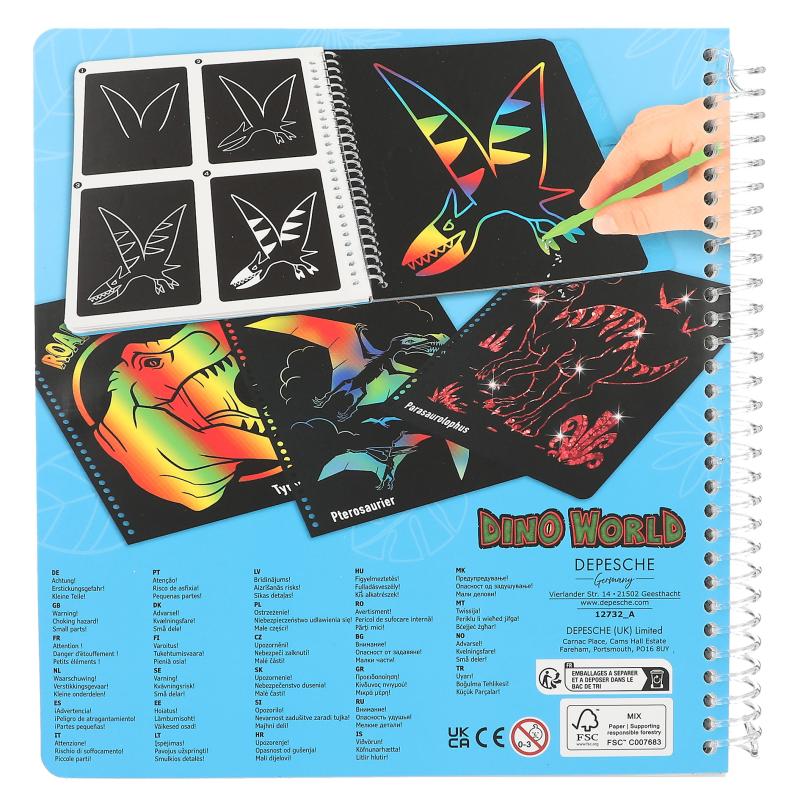 MAGIC SCRATCH BOOK DINO WORLD