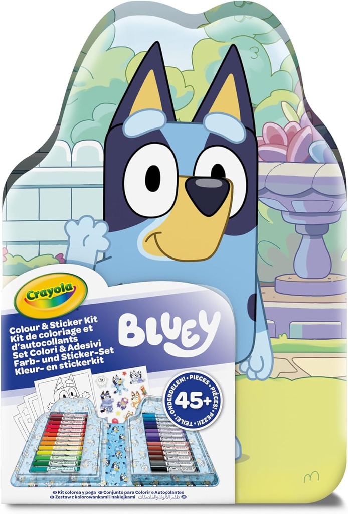MALETIN 45 P. P/COLOREAR BLUEY