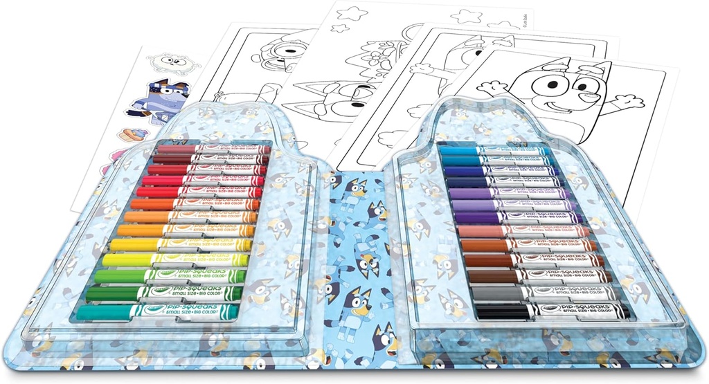 MALETIN 45 P. P/COLOREAR BLUEY