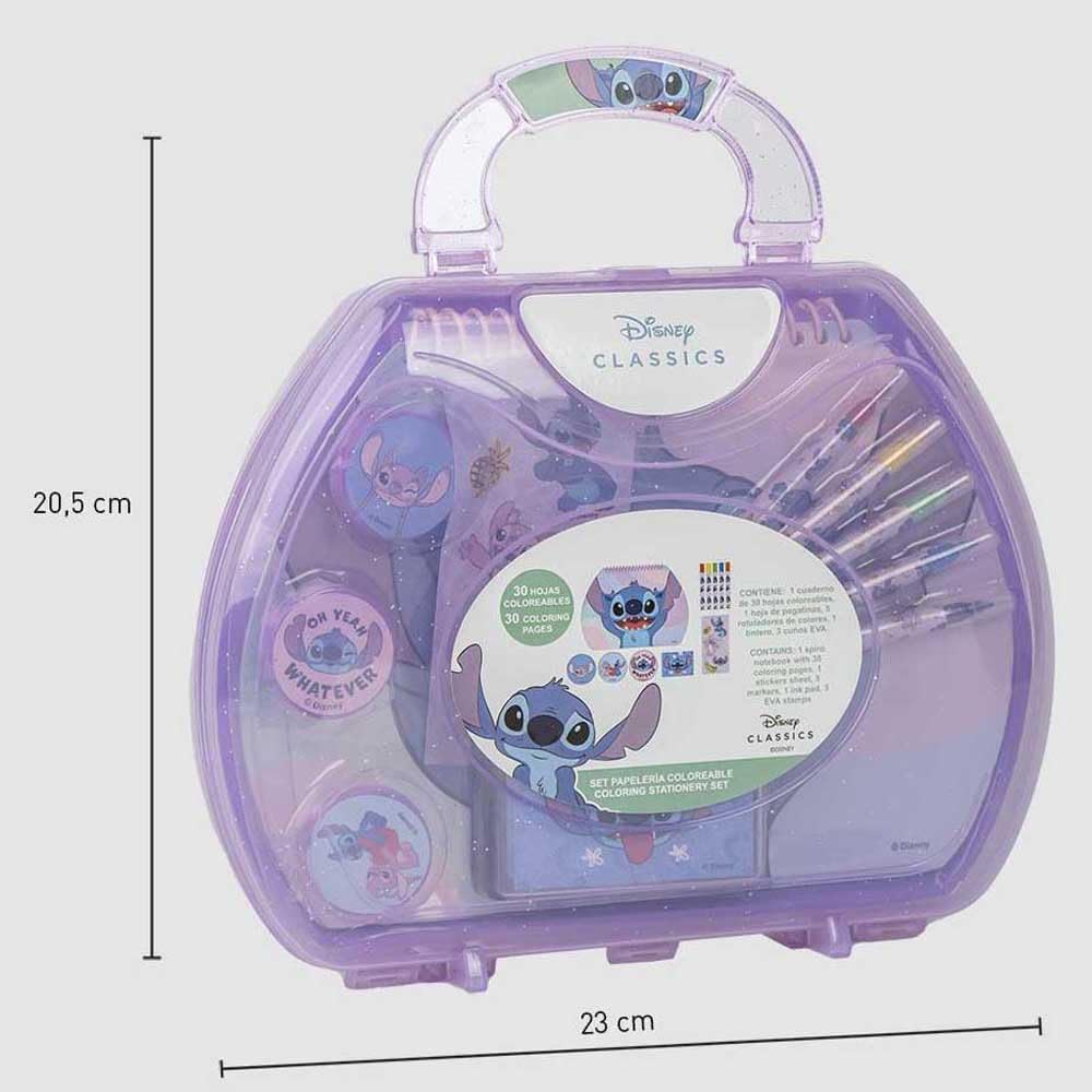 MALETIN PAPELERIA STITCH COLOREABLE