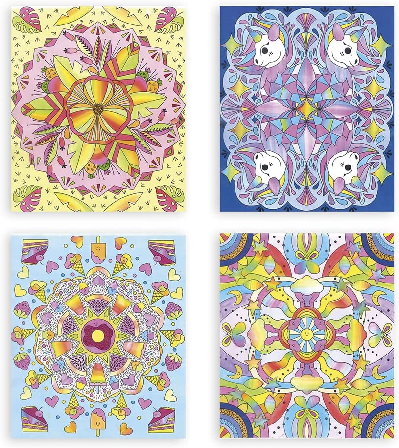 MANDALAS DE PINTURA ARCO IRIS