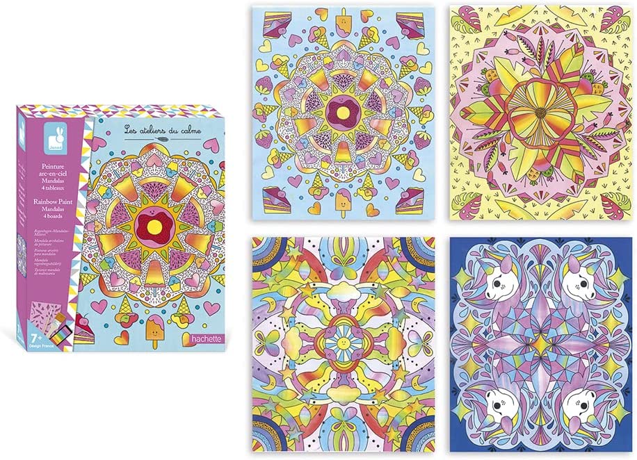 MANDALAS DE PINTURA ARCO IRIS