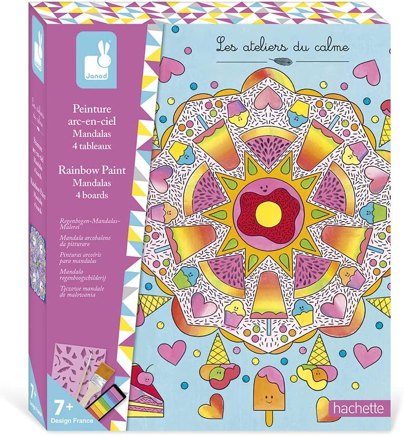 MANDALAS DE PINTURA ARCO IRIS