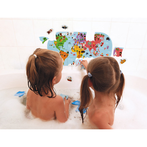 MAPA DEL MUNDO DE BAÑO