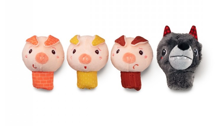 MARIONETAS DEDO LOBO Y TRES C.
