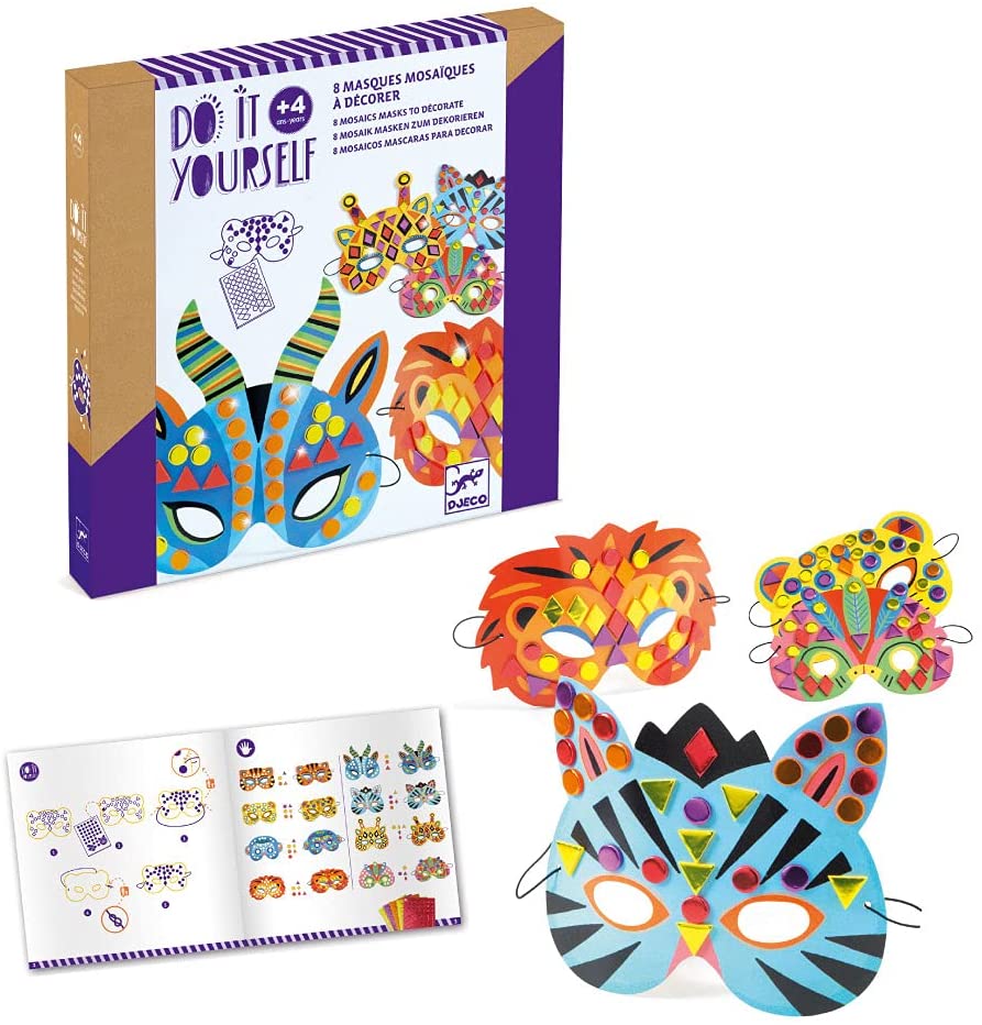 MASCARAS DECO ANIMALES SELVA