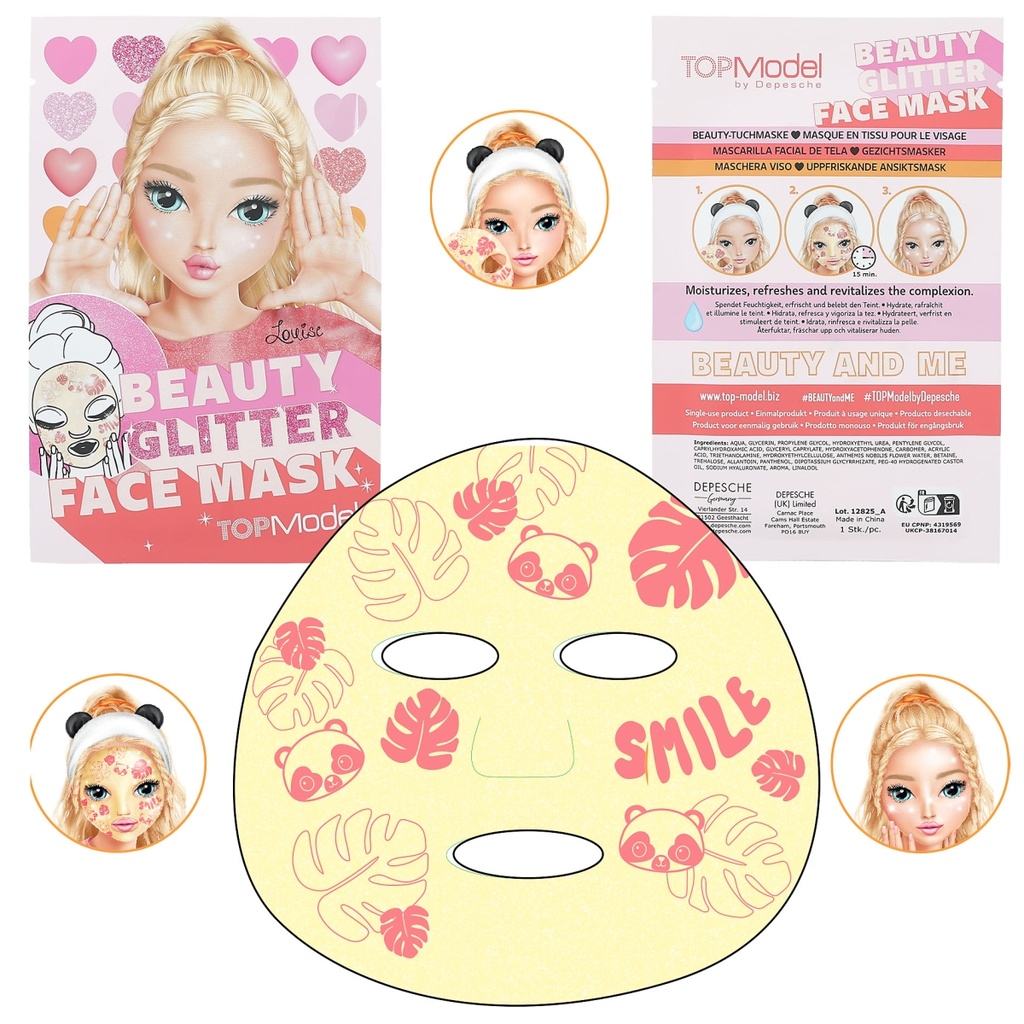 MASCARILLA FACIAL PURPURINA BEAUTY & ME TOP MODEL