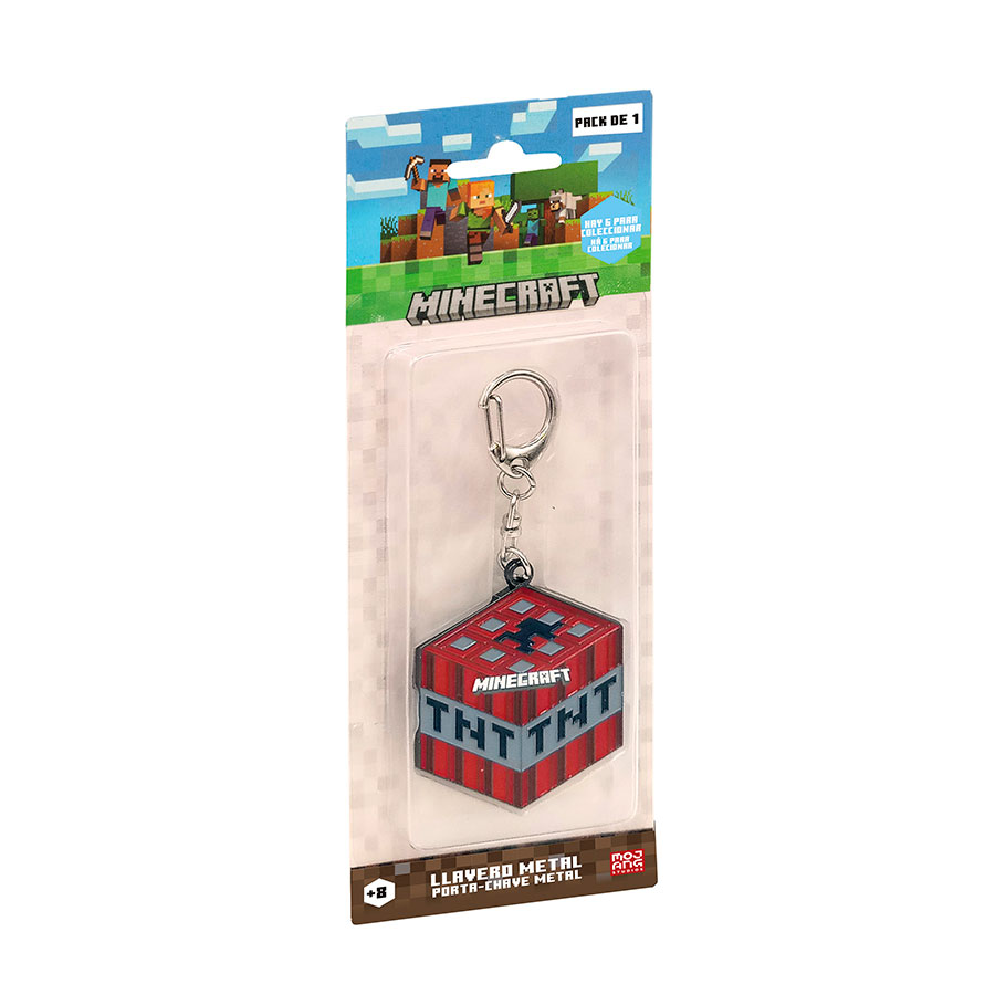 MINECRAFT LLAVERO METAL
