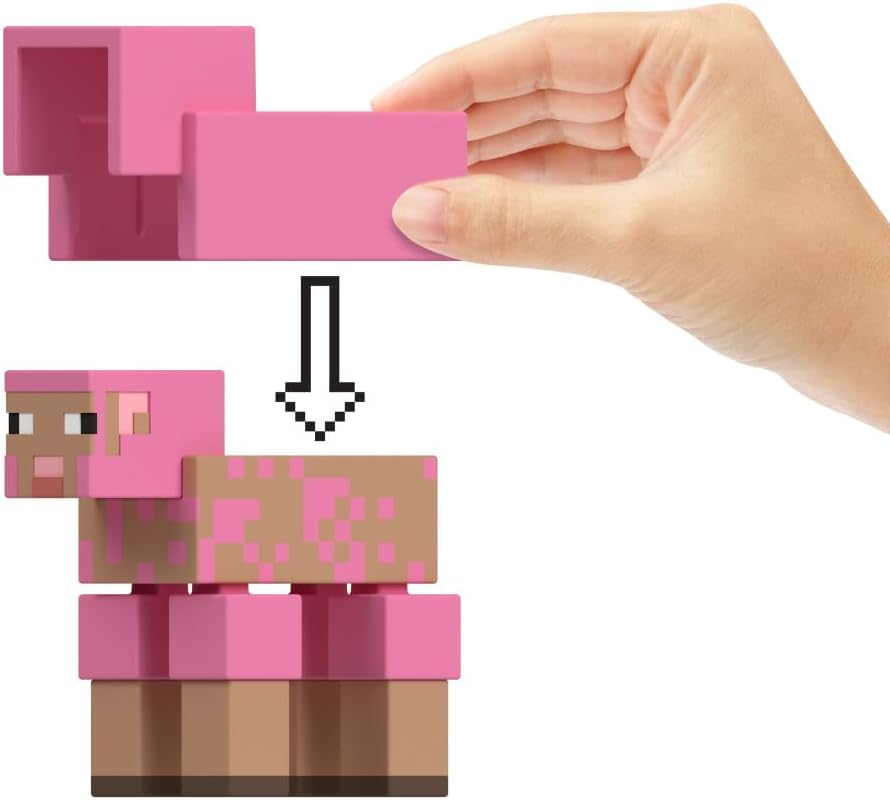 MINECRAFT OVEJA TEÑIDA 8 CM.