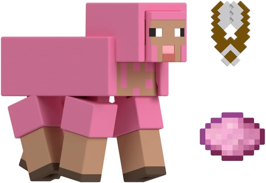 MINECRAFT OVEJA TEÑIDA 8 CM.
