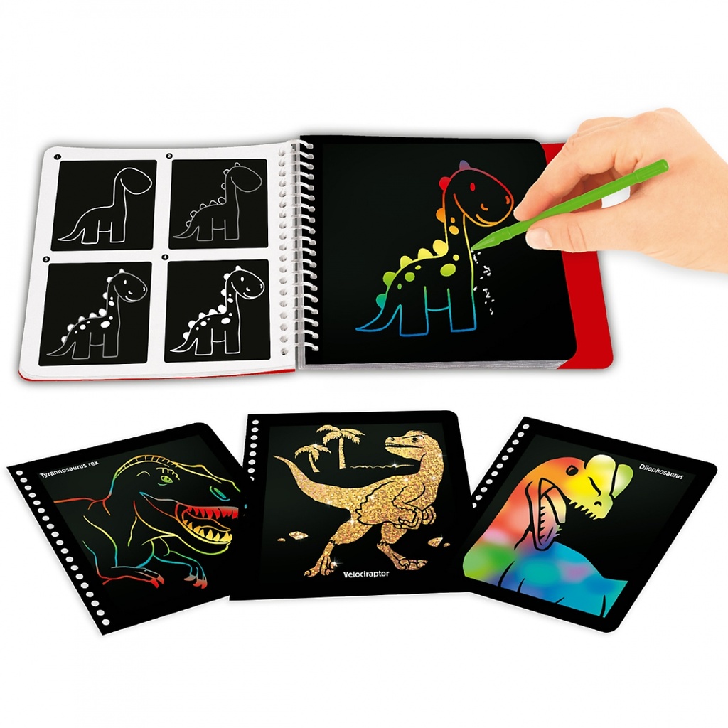 MINI MAGIC SCRATCH BOOK DINO WORLD