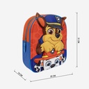 MOCHILA PAW PATROL 3D APLIC.