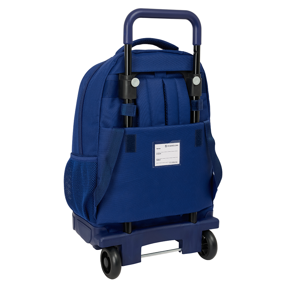 MOCHILA RUEDAS F.C.B.NAVY BLUE