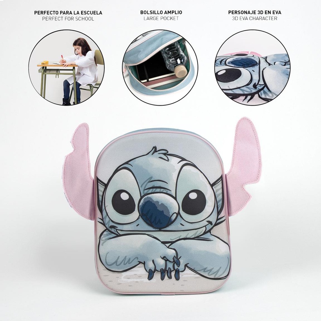MOCHILA STITCH 3D APLIC.