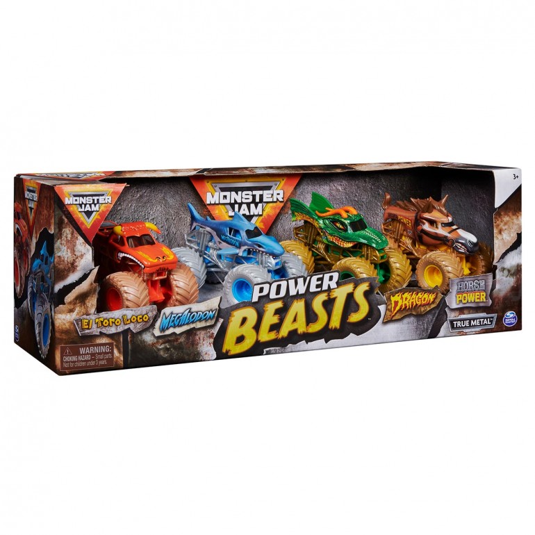 MONSTER JAM DIE CAST PACK 4