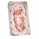 MUÑECA ZOE ROSA C/COJIN 42CM
