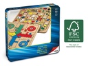PARCHIS/OCA MADERA CAJA MET.