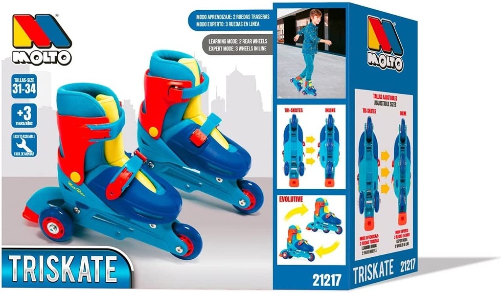 PATIN LINEA CONVERTIBLE AZUL