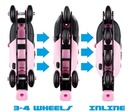 PATINES 4 EN LINEA ROSA
